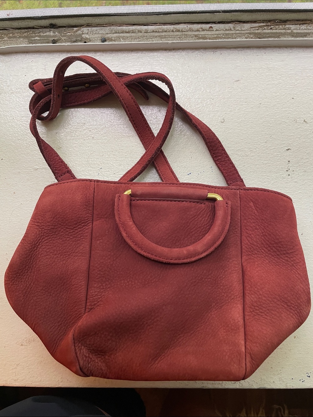 Madewell Suede Mini Bag with Strap